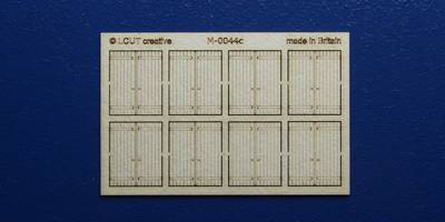 M 00-44c OO gauge kit of 8 double industrial doors with square top